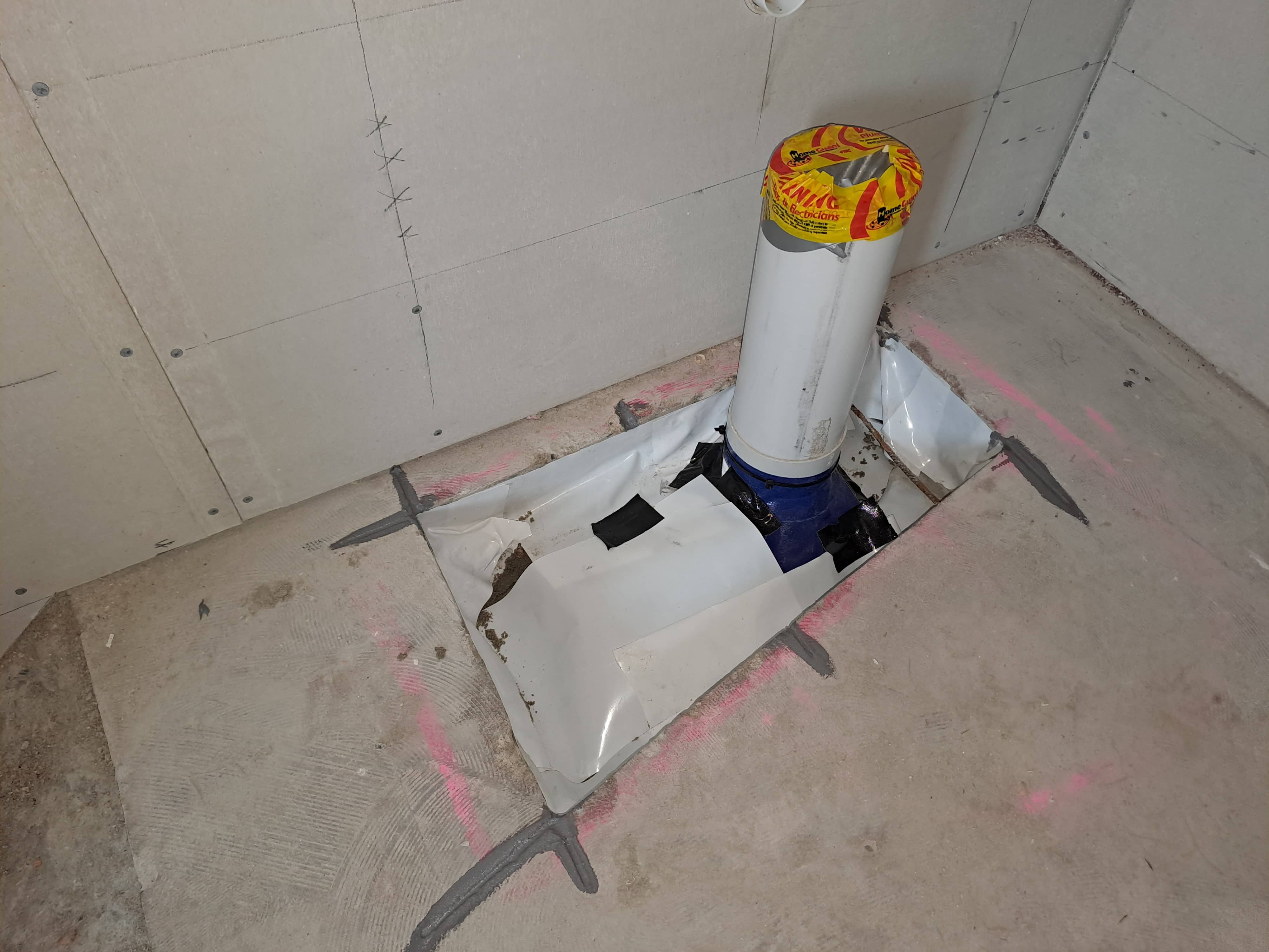 Physical Barrier for Plumbing Penetrations